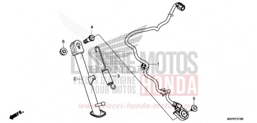 CAVALLETTO LATERALE CB500FAM di 2021